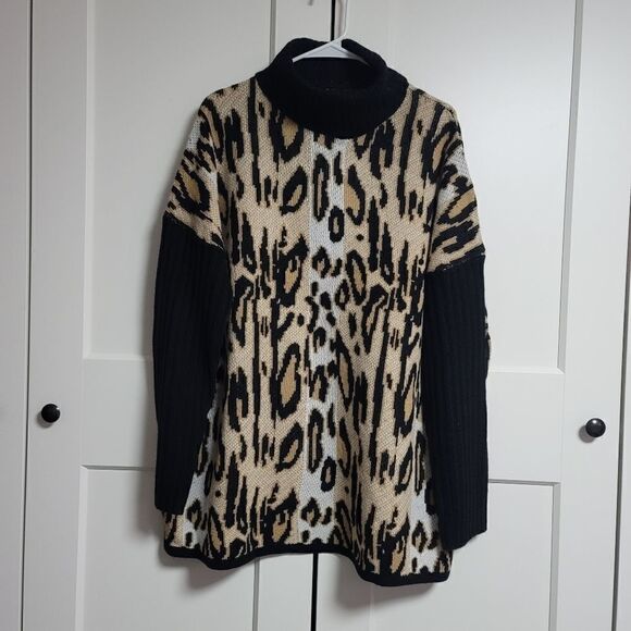 Alison andrews turtleneck animal print sweater - Picture 5 of 8